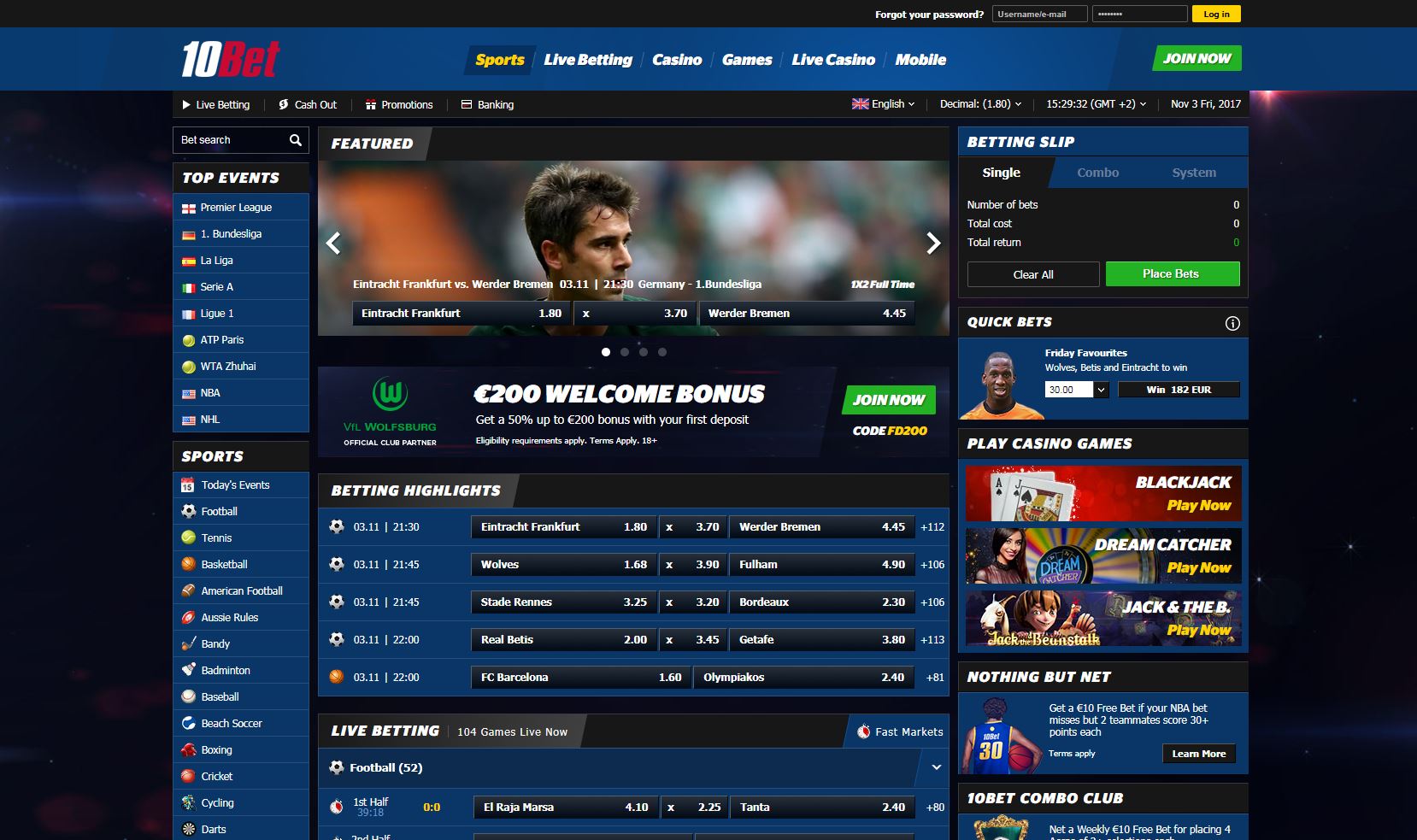 10bet Sportsbook Review And Bonus Offers Bookielist